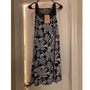 Blue/White Dress, Dinner Party Dress